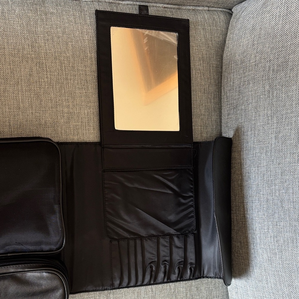 Dior Black Leather Cosmetic Travel Case